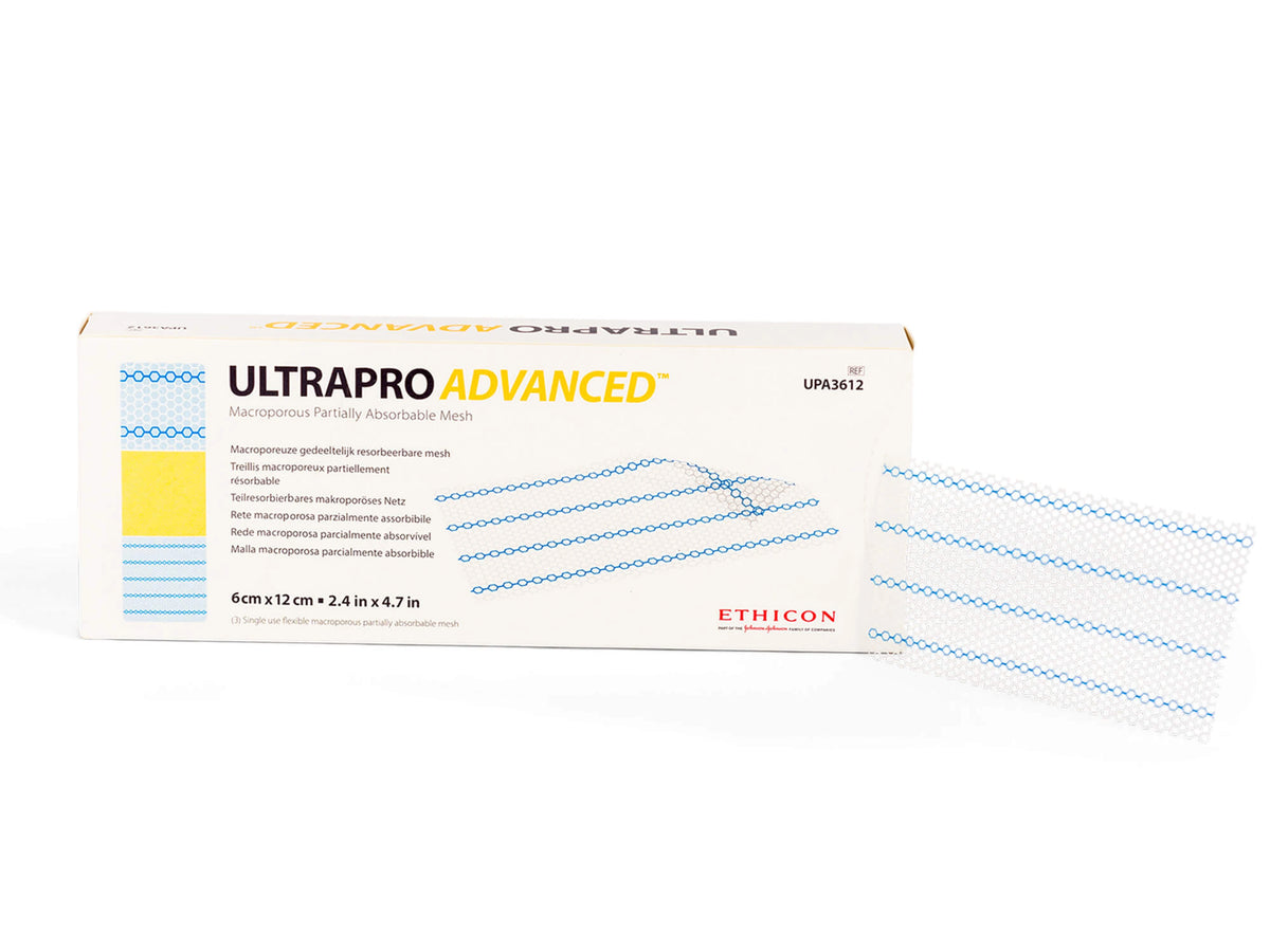 Beispielbild: Ethicon ULTRAPRO ADVANCED Netz mit Verpackung UPA3612