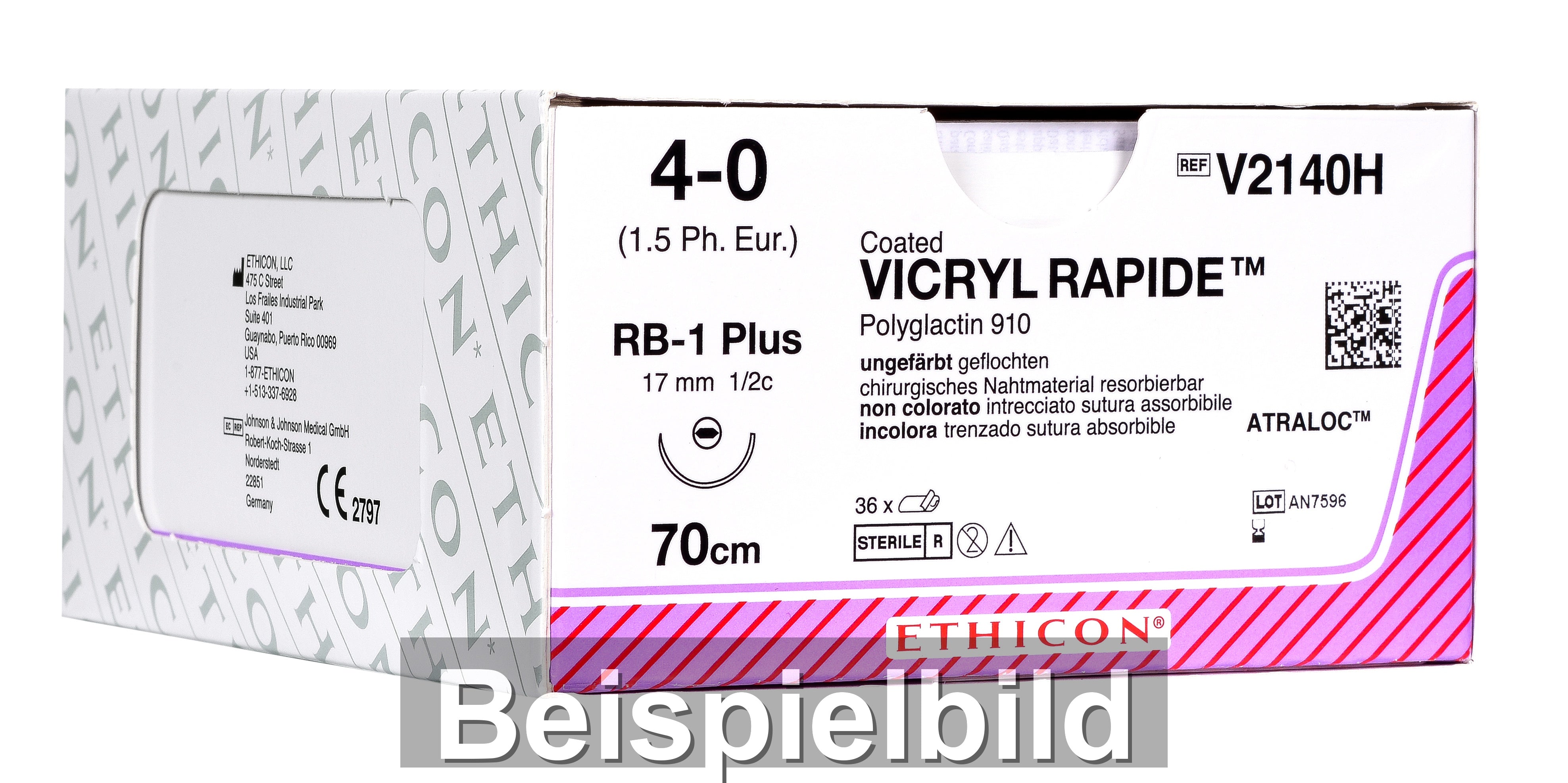 Ethicon Vicryl Rapide ungefärbt USP 1 90 cm V39